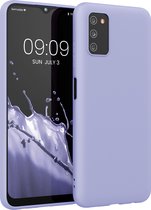 kwmobile telefoonhoesje voor Samsung Galaxy A03s - Hoesje voor smartphone - Back cover in pastel-lavendel