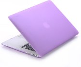 Lunso Geschikt voor MacBook 12 inch cover hoes - case - mat paars
