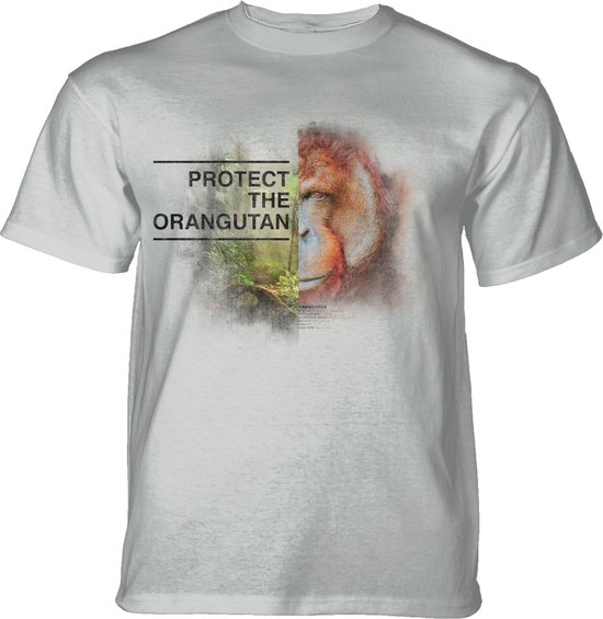 T-shirt Protect Orangutan Grey L