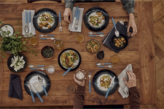 Couteaux à tomates Victorinox Swiss Modern - 6 pièces - Inox / Blauw - Kartel