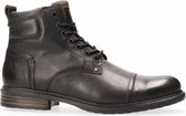 Van Dalen  - Veterboot leer - Black - 43