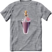 Valentijn love potion T-Shirt | Grappig Valentijnsdag Cadeautje voor Hem en Haar | Dames - Heren - Unisex | Kleding Cadeau | - Donker Grijs - Gemaleerd - XL