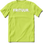 Frituur - Snack T-Shirt | Grappig Verjaardag Kleding Cadeau | Eten En Snoep Shirt | Dames - Heren - Unisex Tshirt | - Groen - 3XL