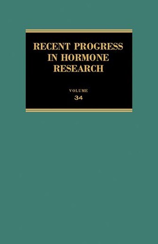 Recent Progress in Hormone Research - cover