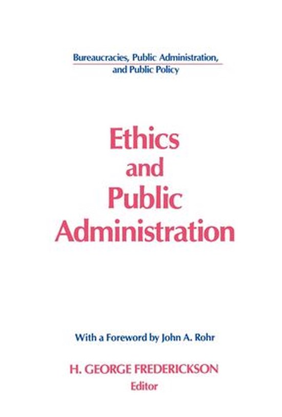 Ethics and Public Administration - cover