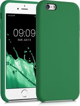 kwmobile telefoonhoesje voor Apple iPhone 6 / 6S - Hoesje met siliconen coating - Smartphone case in elfengroen