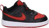 Nike Court Borough 2 kinder sneaker - Zwart rood - Maat 26