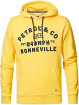Petrol Industries - Heren Hoodie met logoartwork - Geel - Maat L