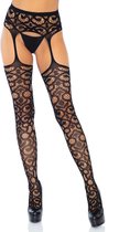 Scroll lace garterb. stockings