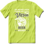 Val Me Niet Lastig Tijdens Het Vissen T-Shirt | Grijs | Grappig Verjaardag Vis Hobby Cadeau Shirt | Dames - Heren - Unisex | Tshirt Hengelsport Kleding Kado - Groen - 3XL