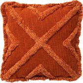BOO - Kussenhoes van katoen 45x45 cm Potters Clay - oranje