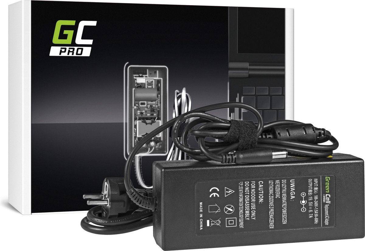 GREEN CELL PRO Oplader AC Adapter voor Dell 130W / 19.5V 6.7A / 7.4mm-5.0mm