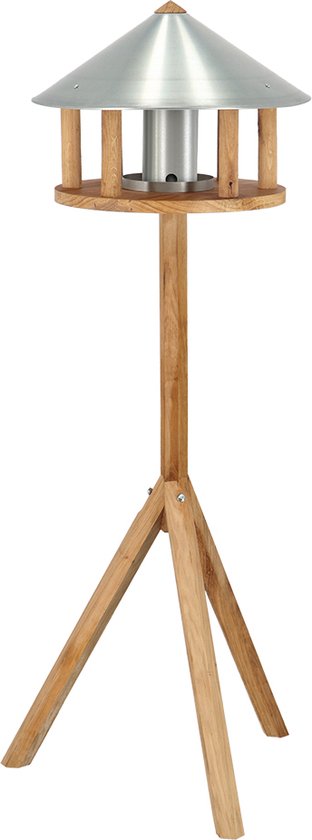 Esschert Design Voedertafel op voet - Zinken dak
