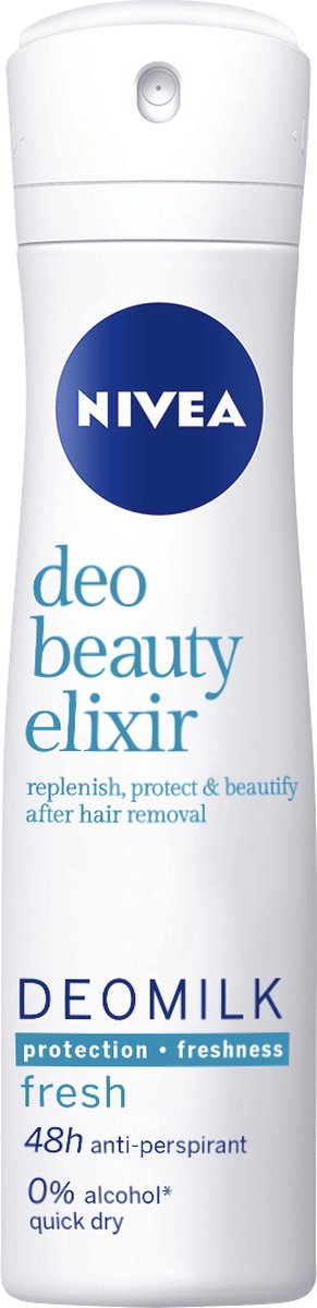 Goedkoopste NIVEA Deo Beauty Elixir Deomilk Fresh Vrouwen Spuitbus deodorant 150 ml 1 stuk(s