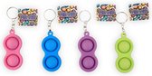 Magic Fidget 2 Pop-it sleutelhanger 8cm (1 stuk) assorti