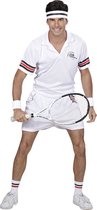 Widmann - Tennis Kostuum - Wimbledon Tennisspeler - Man - Wit / Beige - Large - Carnavalskleding - Verkleedkleding