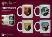 Harry Potter - Set of 4 mini mugs 150ml - Hogwarts Houses