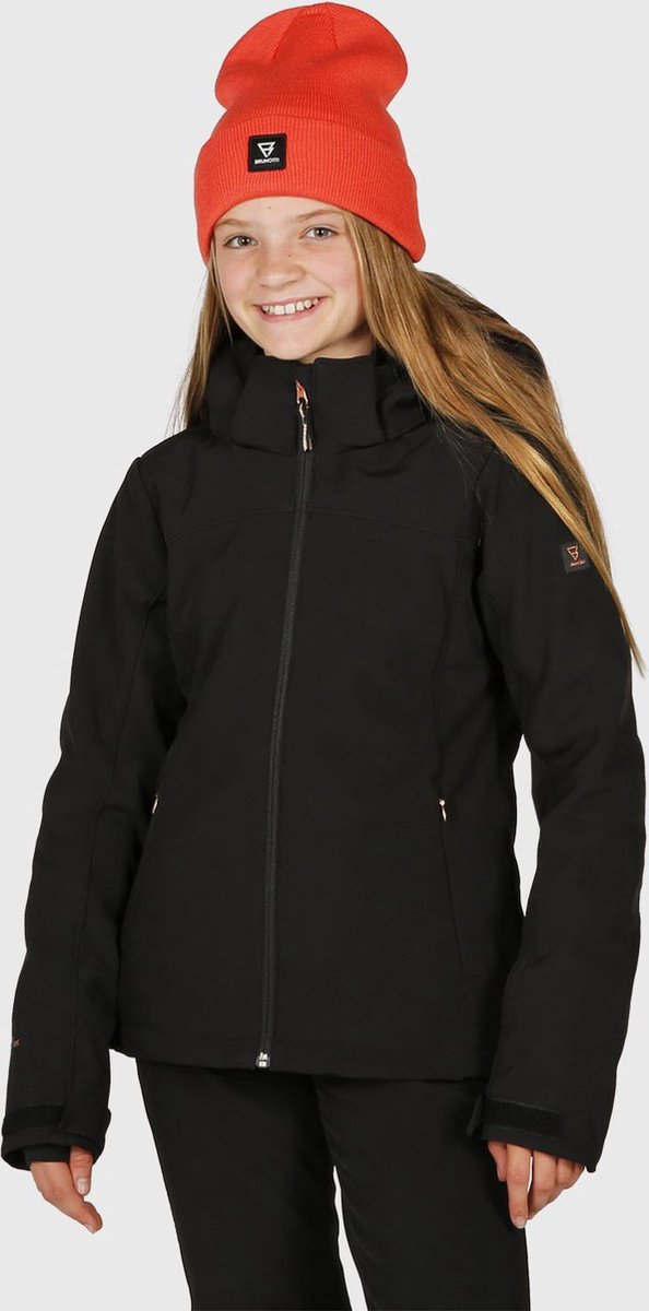 Brunotti Ariesta-N-JR Meisjes Ski Jas - Zwart - 140