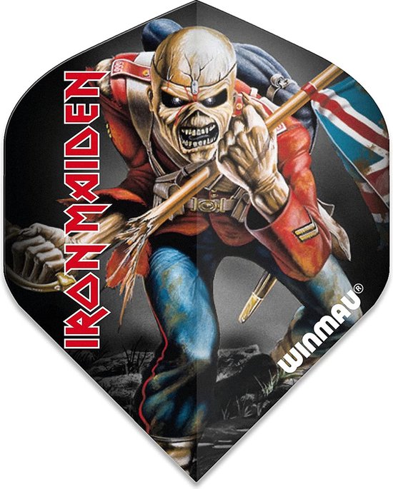 WINMAU - Rock Legends: Iron Maiden Trooper Dartvluchten - 1 set per pakket (3 vluchten in totaal)