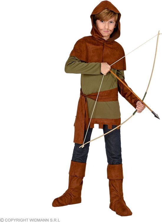 Widmann - Robin Hood Kostuum - Robin Of Shairewood Boogschutter - Jongen -  groen,bruin... | bol.com