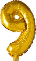 Ballon folie 9 goud 41cm