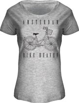 Fox Originals Dames Bike Heaven Amsterdam Heather Grey T-shirt XL