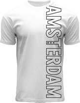 Fox Originals Amsterside T-shirt Heren & Dames White Wit Maat L