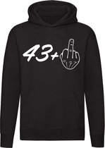 44 jaar hoodie | verjaardag | feest | unisex | trui | sweater | hoodie | capuchon