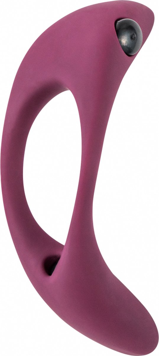 Goedkoopste Vibrerende Flexibele Cockring - Vibrerende bullet penisring - Balzakring - Clitoris stimulatie - 100 Silicone - Pure Passion - Lunar - Donkerrood