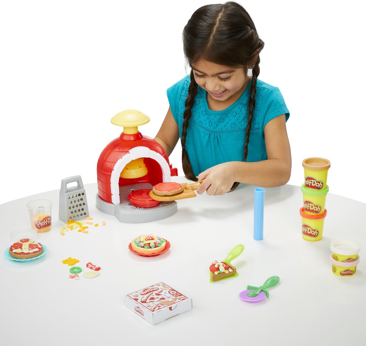 Play-Doh Pizza Oven Speelset - Boetseerklei - Inclusief 6 Play-Doh potjes - Knutselen voor kinderen — afbeelding 13