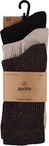 Apollo | Sportsokken | Unisex | Multi Bruin | Maat 36/41 | Sportsokken dames | Tennissokken dames