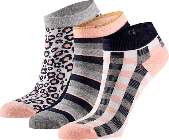 Bamboe dames sneakersokken | Grijs | 6 Paar | Maat 35/38 | Apollo | Naadloze  sokken | | bol.com