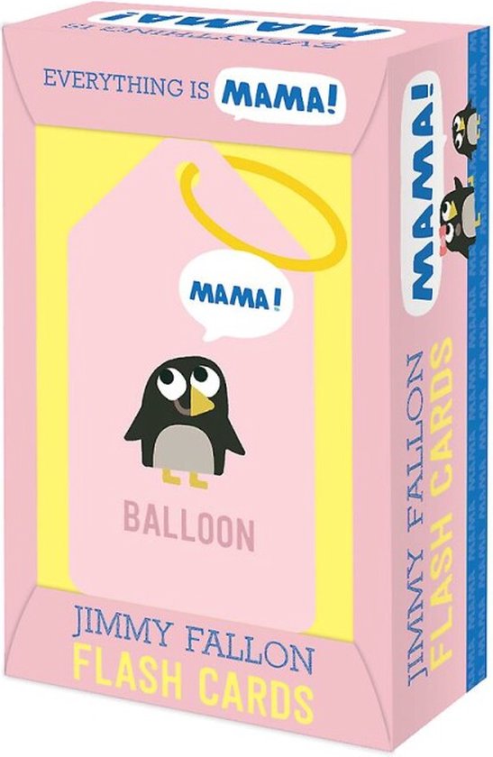Flashcard Divertenti Jimmy Fallon 'Everything Is Mama' Per Bambini, Gioco Educativo In Inglese
