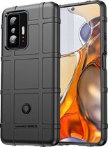 Xiaomi 11T Hoesje - Mobigear - Rugged Shield Serie - TPU Backcover - Zwart - Hoesje Geschikt Voor Xiaomi 11T