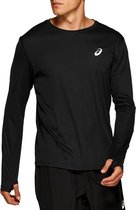 Asics - Silver LS Top - Running Shirt - S - Zwart