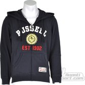 Russell Athletic  - Full Zip Hooded Sweater - Kinder Sweater - 128 - DonkerNavy