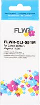 FLWR - Cartridges / Canon CLI-551XL / magenta / Geschikt voor Canon