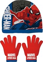 Marvel Winterset Spider-man Junior Katoen Blauw/rood 2-delig