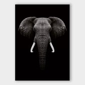 Poster Dark Elephant - Papier - Meerdere Afmetingen & Prijzen | Wanddecoratie - Interieur - Art - Wonen - Schilderij - Kunst