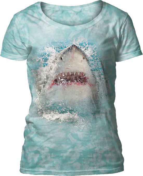 Ladies T-shirt Wicked Awesome Shark L