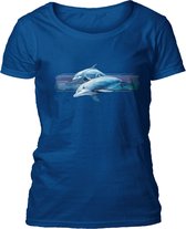 Ladies T-shirt Dolphin Harmony Band XXL