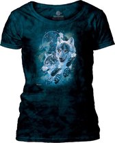Ladies T-shirt Dreamcatcher Wolf Collage XXL