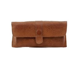 Bear Design Weta Leren Brillenkoker - Brillendoos van Leer - Brillenetui voor mannen en vrouwen - Cognac