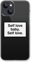 Case Company® - iPhone 13 hoesje - Self love - Soft Case / Cover - Bescherming aan alle Kanten - Zijkanten Transparant - Bescherming Over de Schermrand - Back Cover