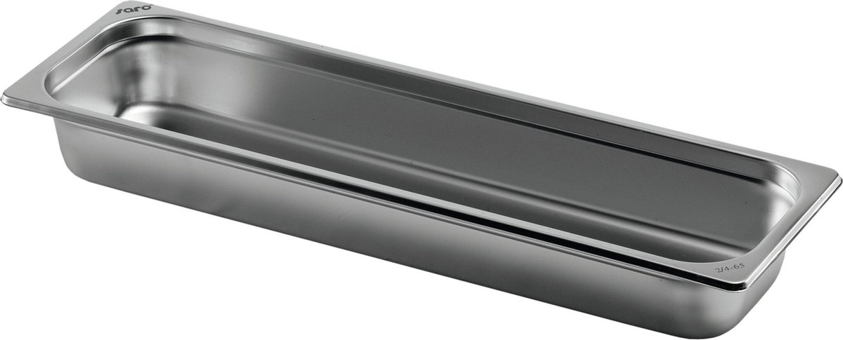 Gastronormbak RVS Model Basic Line 2/4 D65mm, Saro 126-5605T
