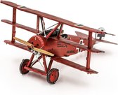 Metal Earth Modelbouwset Fokker Red Baron Triplane Rood