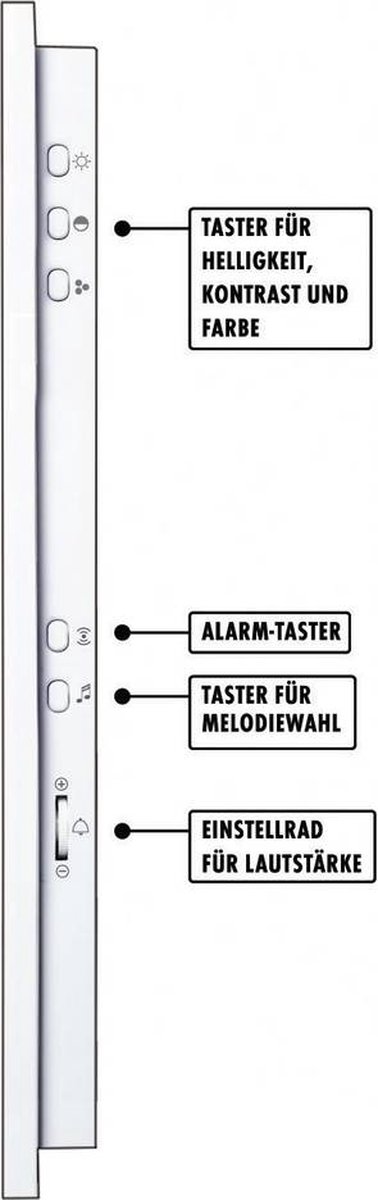 m-e VDV-503 WW Videodeurbel Kabelgebonden Wit - afbeelding 3