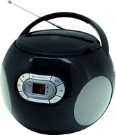 Soundmaster SCD2120SW - Boombox met FM-radio en CD, zwart