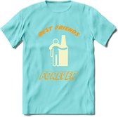 Best Friends Forever T-Shirt | Bier Kleding | Feest | Drank | Grappig Verjaardag Cadeau | - Licht Blauw - XXL