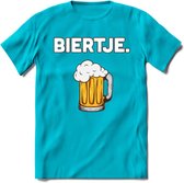 Biertje T-Shirt | Bier Kleding | Feest | Drank | Grappig Verjaardag Cadeau | - Blauw - XXL